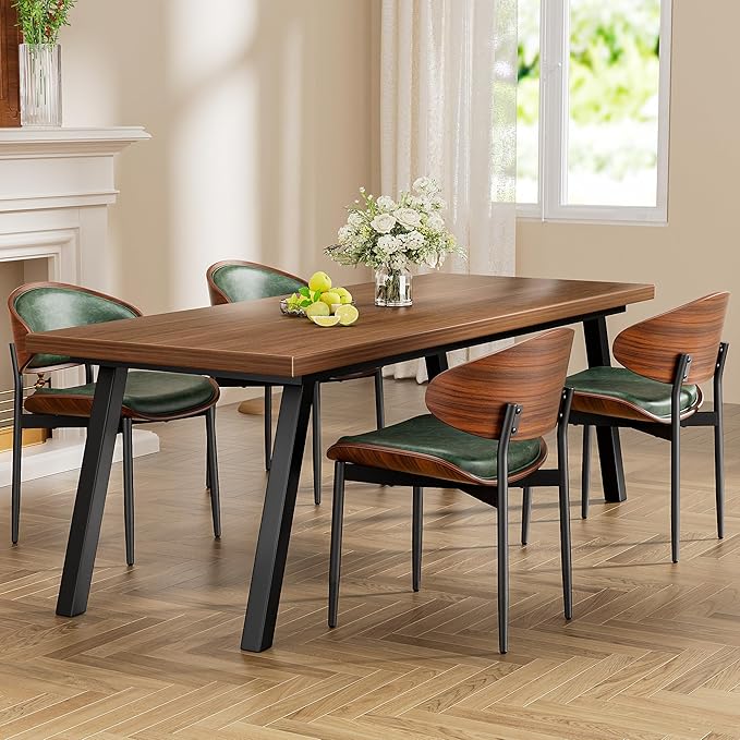 YaFiti Dining Chairs Set of 8, Dining Room and Kitchen Chairs, Mid Century - Image 4