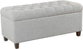 Homepop Home Decor Tufted Ainsley Button Storage Ottoman Bench by HomePop
