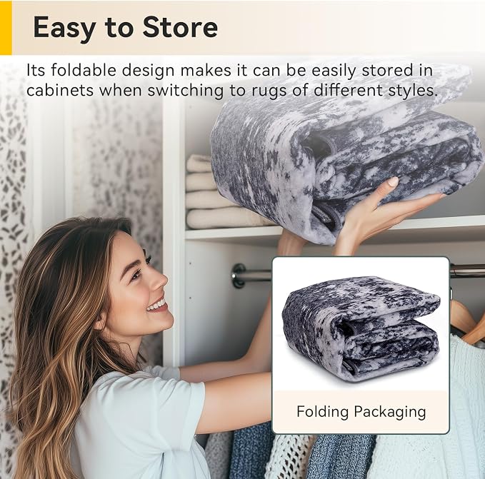 RELEANY Washable Area Rugs 2x7 Non-Slip Modern Abstract Soft - Image 6