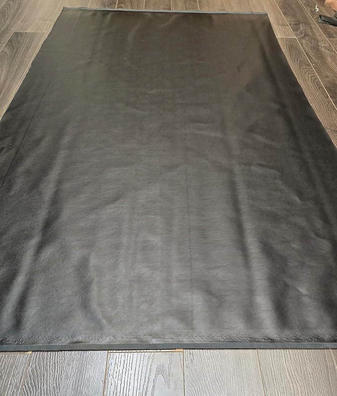 NAT Leathers | Black Soft Faux Vegan Leather PU | 3 Yard Cut by the Yard | - Image 5