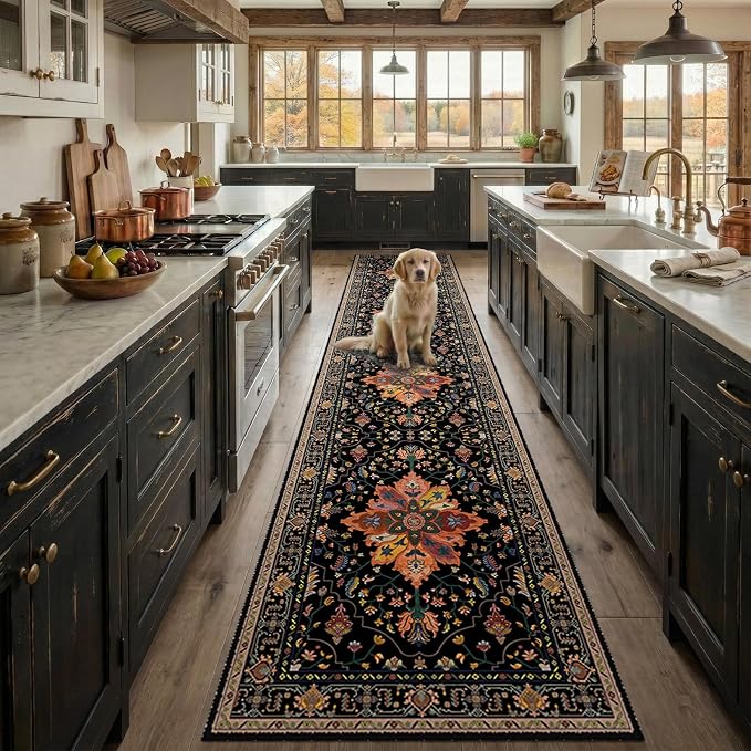 RELEANY Area Rugs 2'x9' Runner Rug Non Slip Washable - Image 2