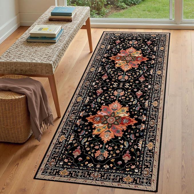 RELEANY Area Rugs 3'x7' Runner Rug Non Slip Washable - Image 3