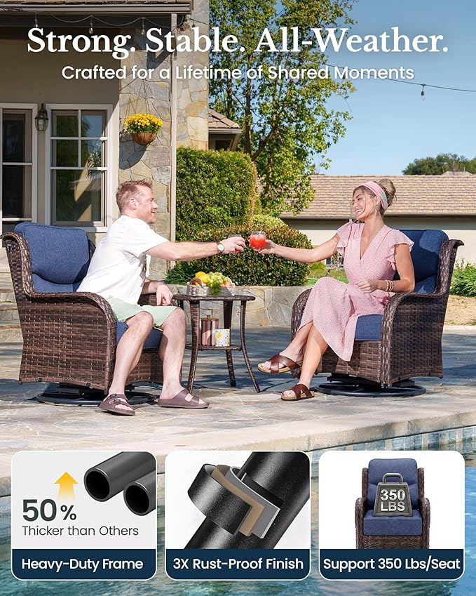 HILLGA 6-Piece Luxury Patio Furniture Set - Image 6