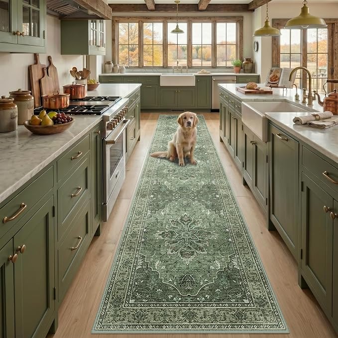 RELEANY Area Rugs 2'6"x12' Runner Rug Non Slip Washable by RELEANY