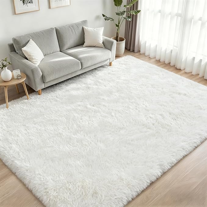 Fluffy 4x6 Area Rugs for Living Room Bedroom: Ultra Soft Shag Rug Non-Slip - Image 2