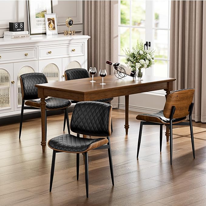 YaFiti Dining Chairs Set of 2, Mid Century Modern Accent Dining Room and - Image 8