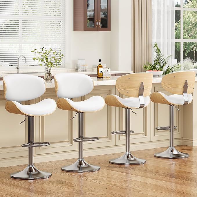 YaFiti Swivel Bar Stools Set of 4 - Image 7
