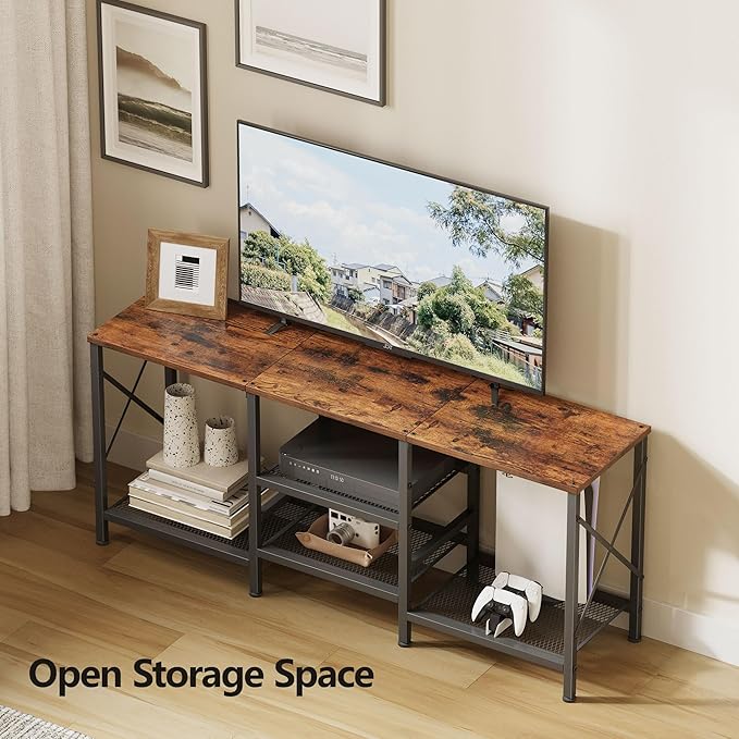 JARHETUN TV Stand for 55 Inch TV, Entertainment Center - Image 4