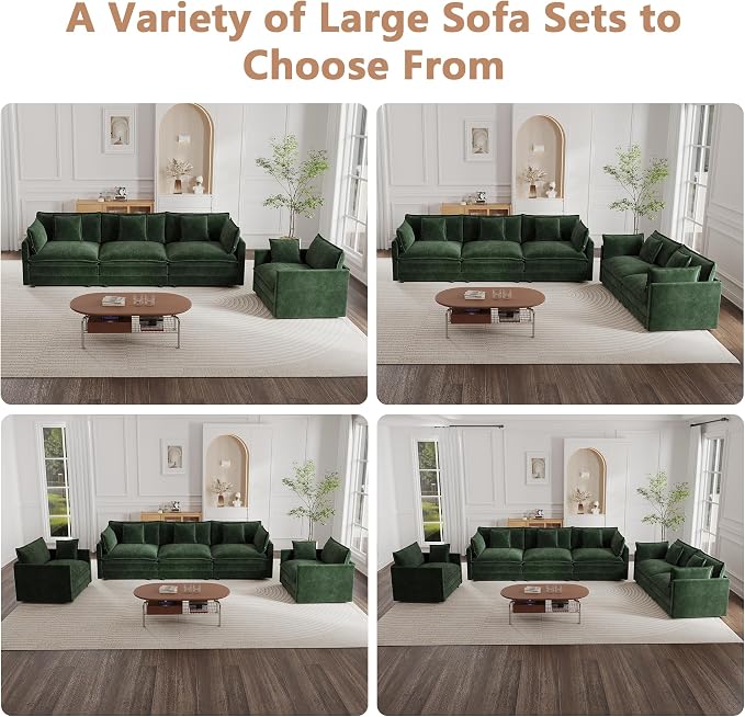 mikibama Modular Sectional Sofa, 76.4 Inch L Shaped Couch Set - Image 7