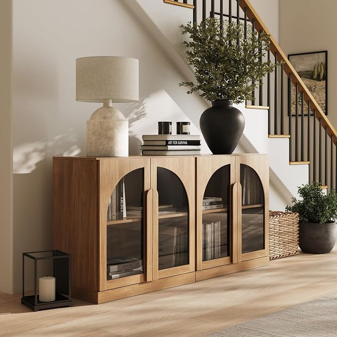 BELLEZE Set of 2 Modern Sideboard Buffet Cabinets - Image 5