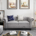 Chesterfield Loveseat Sofa, Modern Velvet Small Sofa Couch 2 Seater by RUSTYER