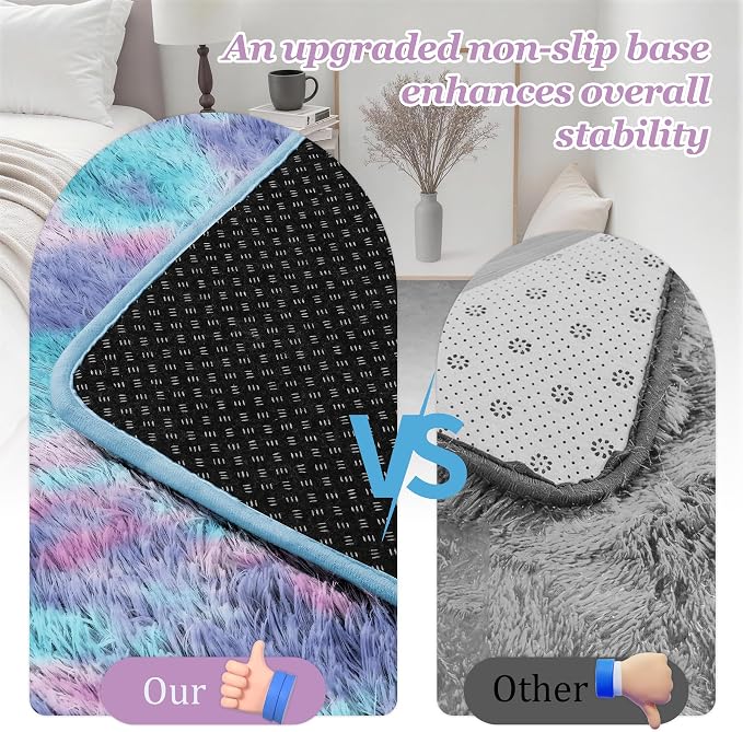 8x10 Area Rugs for Living Room Bedroom: Ultra Soft Fluffy Shag Rug Upgrade - Image 6