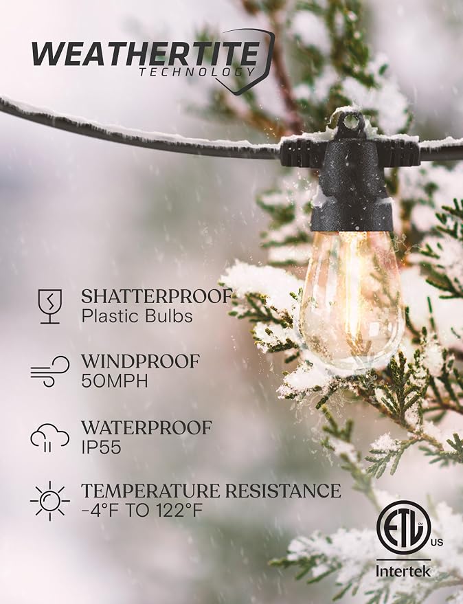 Brightech 48 FT Ambience Pro Outdoor Solar String Lights - Image 2