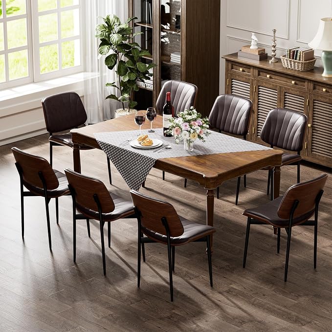 YaFiti Dining Chairs Set of 2, Dining Room and Kitchen Chairs, Mid Century - Image 8