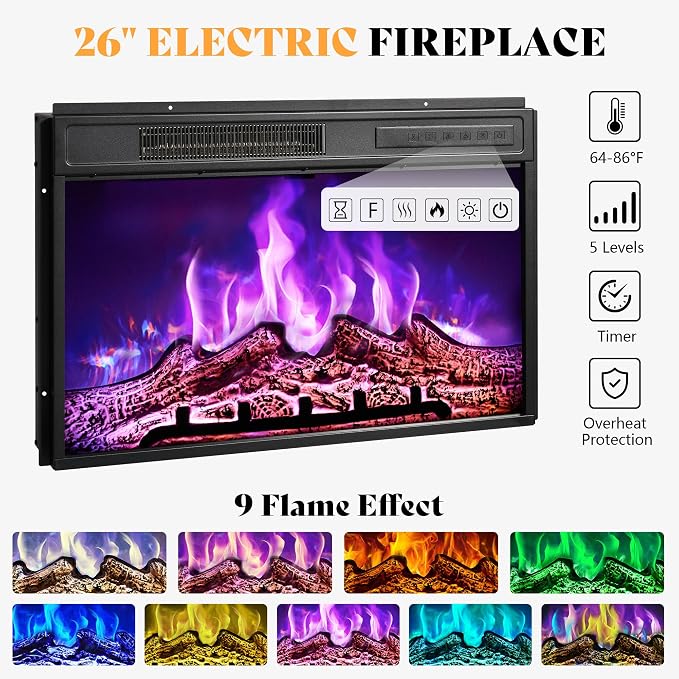 AMERLIFE Fireplace TV Stand - Image 4