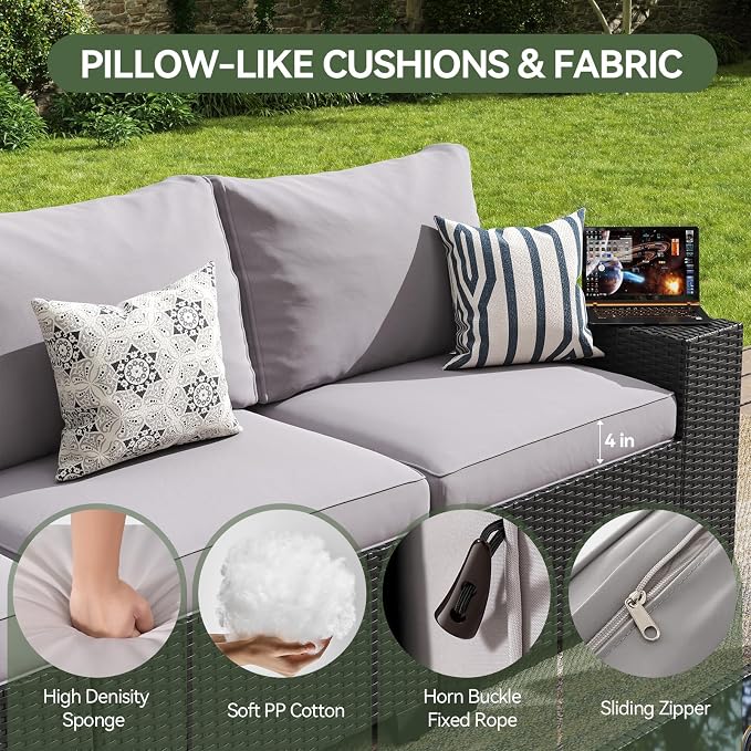 Aoxun Outdoor Patio Furniture Set - Image 4