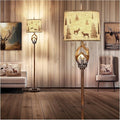 Scenekoy Rustic Farmhouse Antlers Floor Lamp by SCENEKOY
