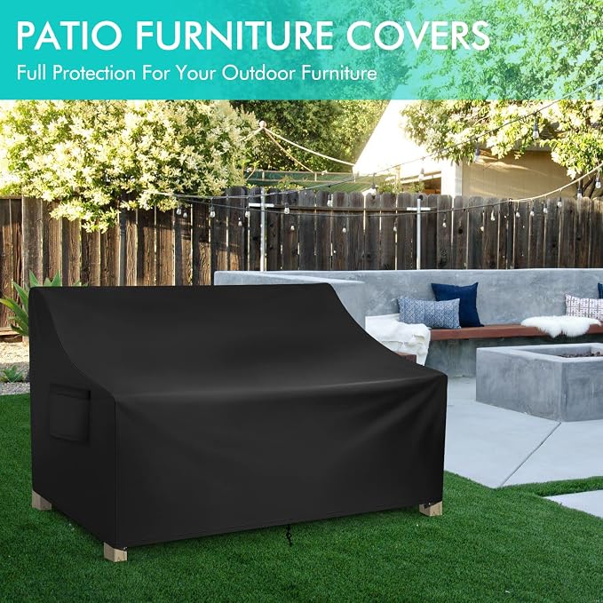 WLEAFJ Patio Sofa Cover Waterproof, 3-Seater Outdoor Sofa, Heavy Duty Deep - Image 6