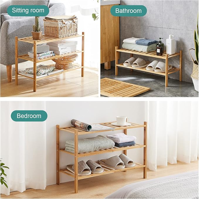 viewcare 6-Tier Bamboo Shoe Rack - Image 7