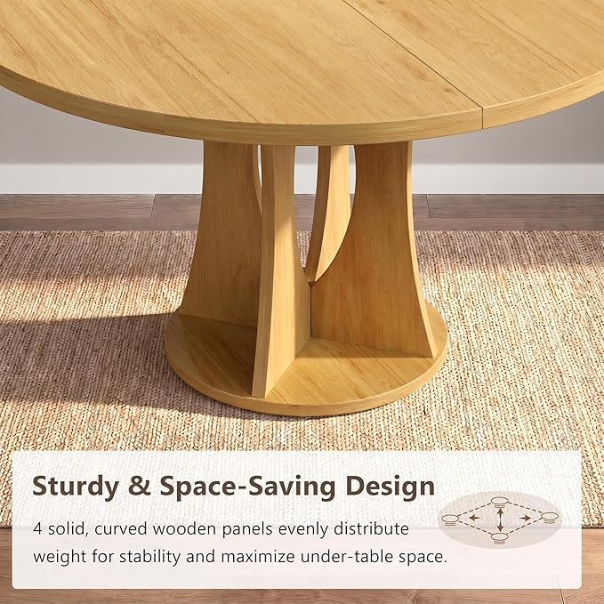 Einhomn 47.2-inch Round Dining Table, Kitchen Table - Image 7
