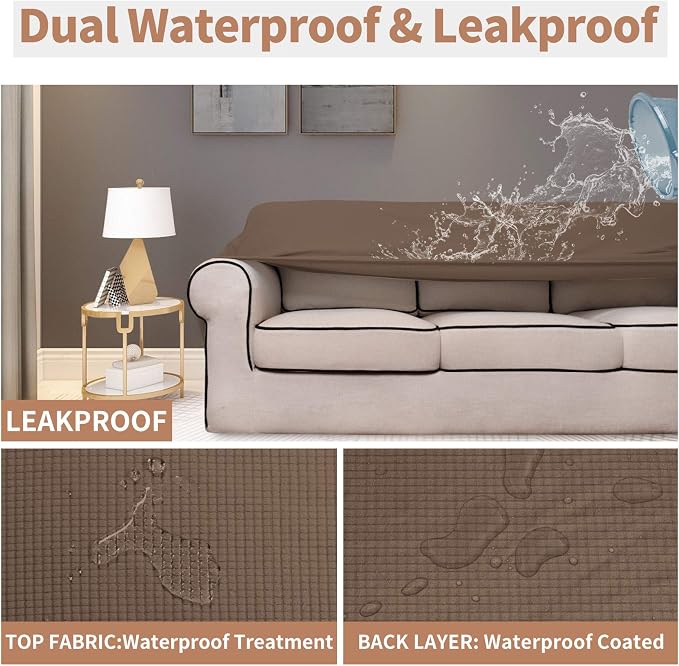 Easy-Going 100% Waterproof Chair Couch Cover, Dual Waterproof Sofa Cover - Image 3