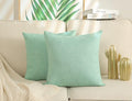 Stellhome Burlap Throw Pillow Covers Solid Farmhouse Linen Pillowcase by Stellhome