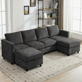 WUTUTUEE 107”Modular Sectional Sofa Convertible U Shaped Sofa Couch Set by WUTUTUEE