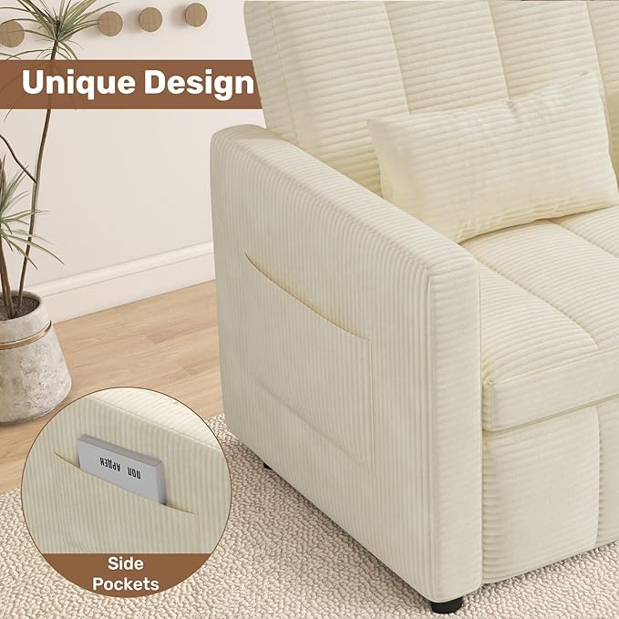 Nebuaegis Sleeper Sofa Bed, 3-in-1 Convertible Pull Out Couch - Image 6