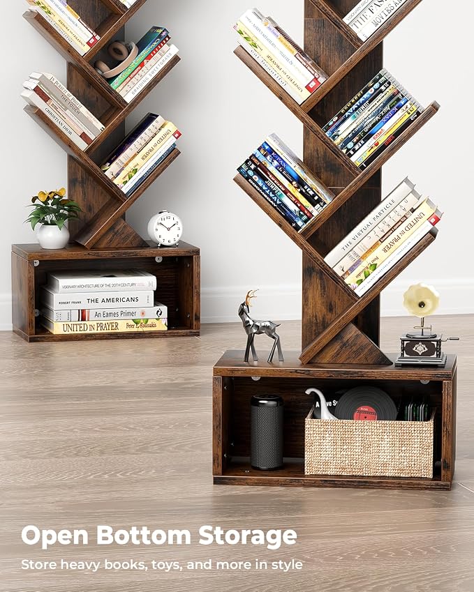 Evermagin 6 Tier Tree Bookshelf - Image 7