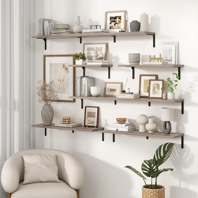 Fun Memories Deep Floating Shelves, 16W x 8D Floating Shelves Set of 2 - Image 7