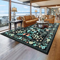 Area Rugs for Living Room, 6x9 Washable Vintage Rug for Bedroom, Non-Slip by Rtizon