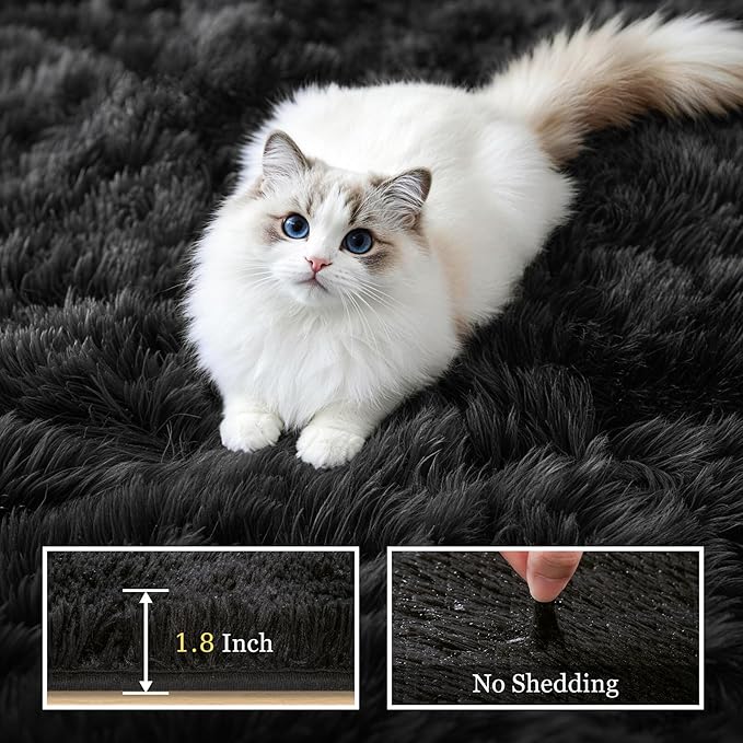8x10 Area Rugs for Living Room Bedroom: Ultra Soft Fluffy Shag Rug Upgrade - Image 5