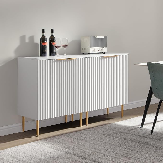SICOTAS Fluted Sideboard Buffet Cabinet - Image 4