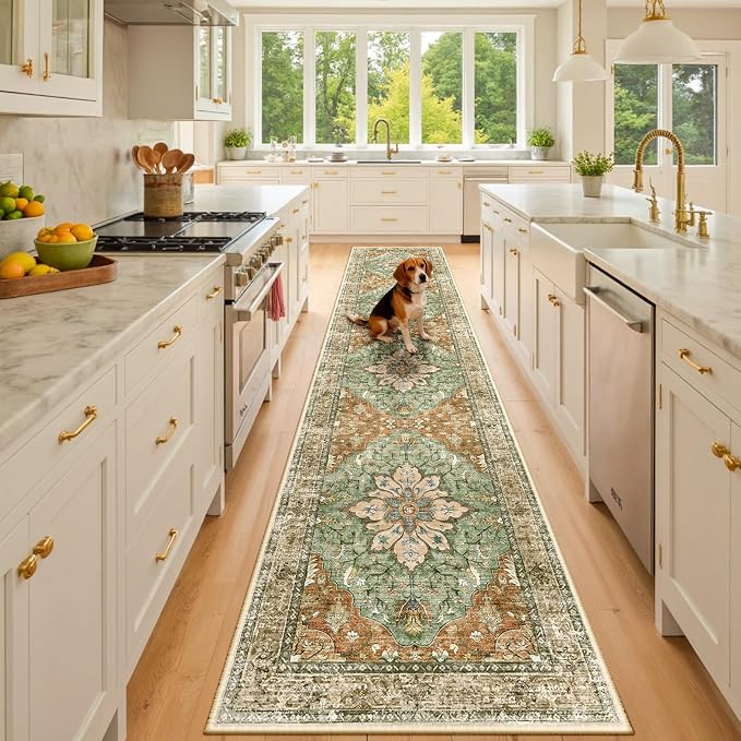 RELEANY Area Rugs 2'x10' Runner Rug Non Slip Washable by RELEANY