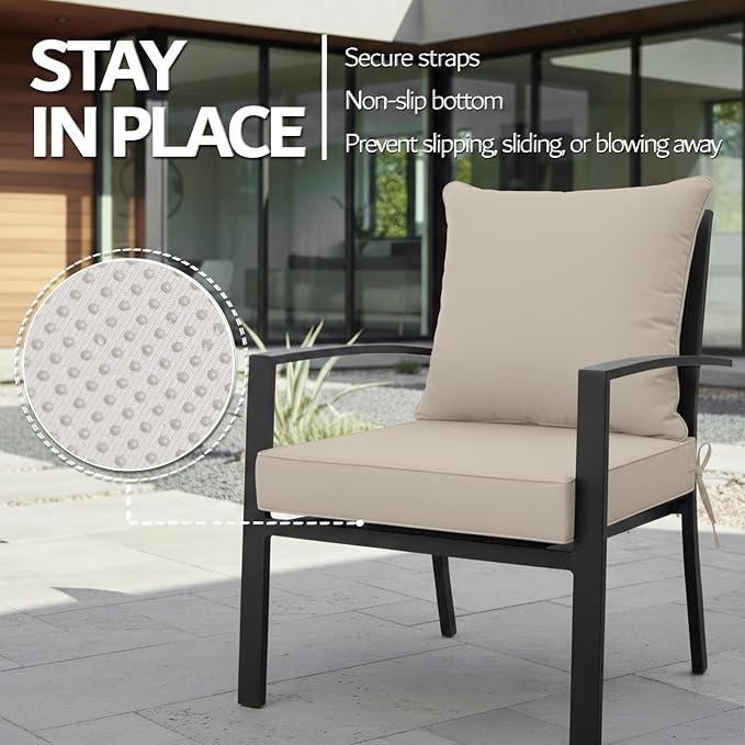 24x24 Inch Outdoor Chair Cushion - Image 5