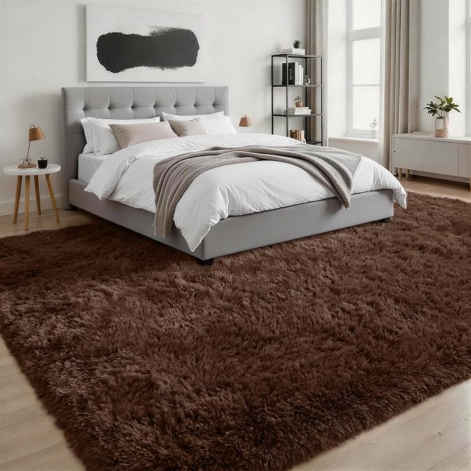 Fluffy Area Rugs 9x12 Living Room Bedroom: Ultra Soft Shag Rug Upgrade Non-Slip - Image 3