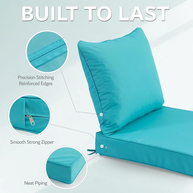 24x24 Inch Outdoor Chair Cushion - Image 6