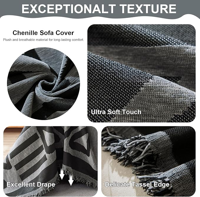 VClife Boho Sofa Covers for Dog, XXL Couch Protector for 3-4 Cushion Couch Sofa - Image 5