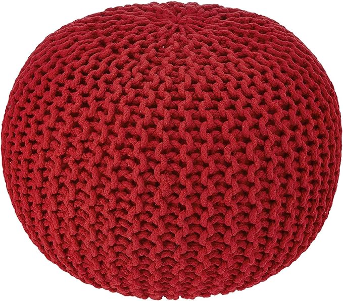 · REDEARTH · Round Pouf Ottoman by REDEARTH