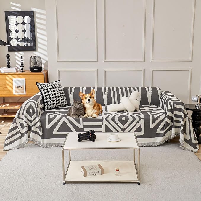 VClife Boho Couch Cover, 3-Seaters Sofa Cover by VCLIFE