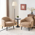 VINGLI 30.3" Wide Modern Barrel Accent Armchairs Set of 2 by VINGLI