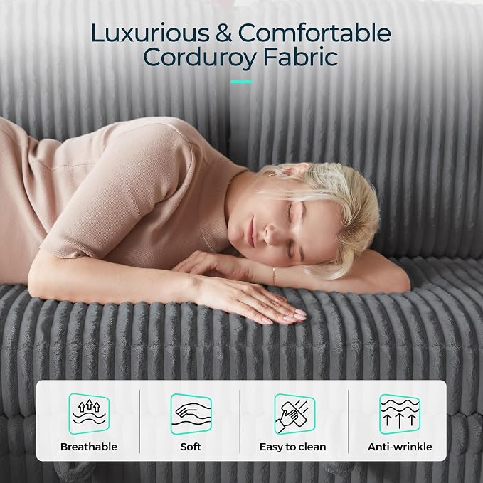 LINSY HOME Sectional Sleeper Sofa - Image 6