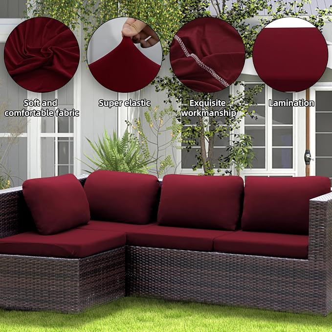 Outdoor Cushion Covers Set, Replacement - Image 3