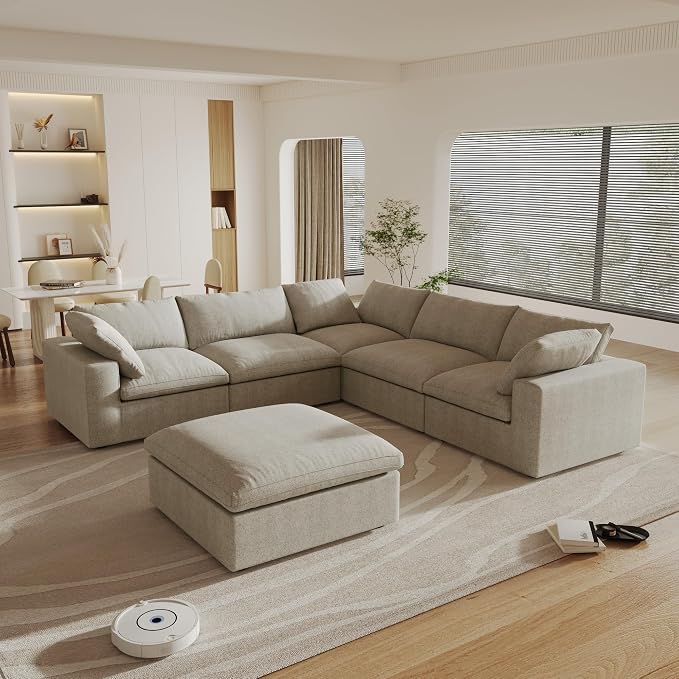 160.6" Cloud Couch Modular Sectional Sofa - Image 9
