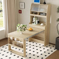 Spaco 2-in-1 Folding Dining Table and Buffet Cabinet Set, Compact Pull-Out by SpacoHomeFuniture