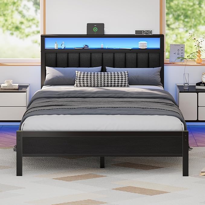 Furnulem Queen Size Bed Frame by Furnulem