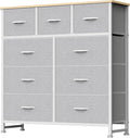 DUMOS 9 Drawer Dresser for Bedroom, Fabric Storage Organizer by DumosLifestyle