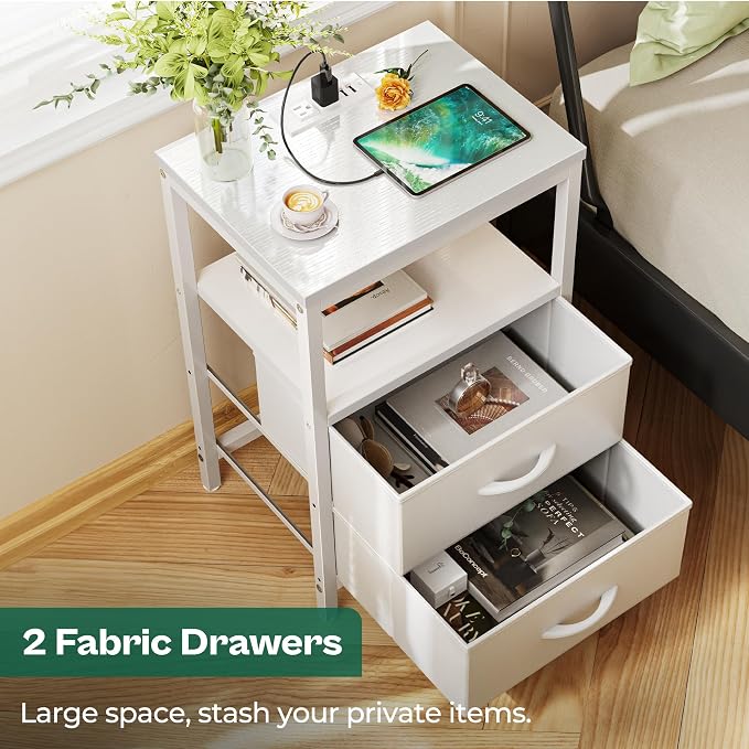 Huuger Nightstands Set of 2, End Tables - Image 5