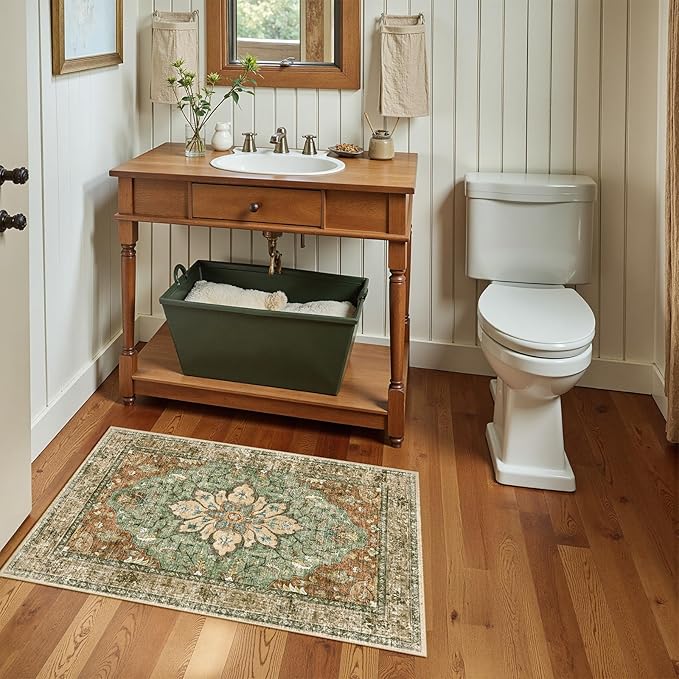 RELEANY Area Rugs 2'x4' Kitchen Rugs Entry Rug Small Rugs - Image 3