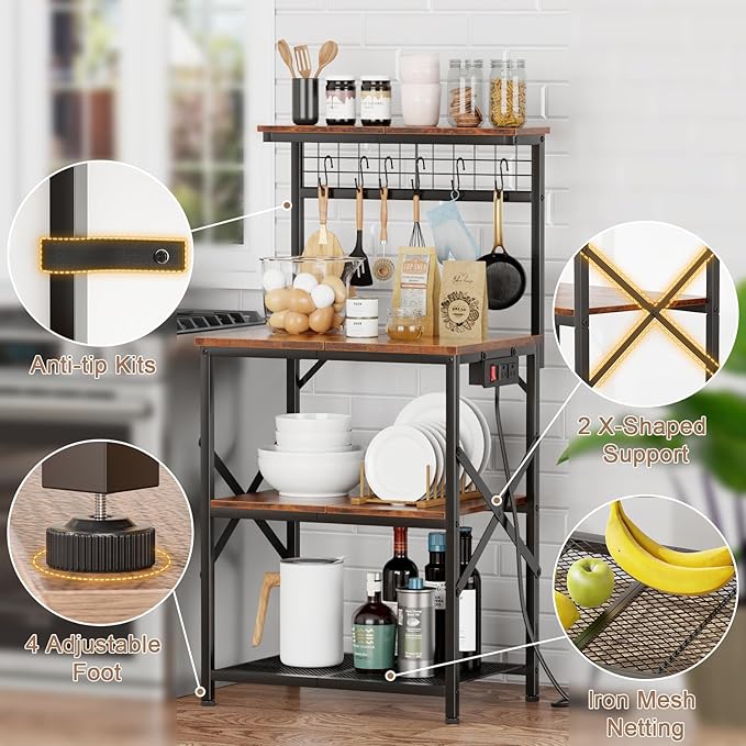 Furologee Kitchen Bakers Rack - Image 5